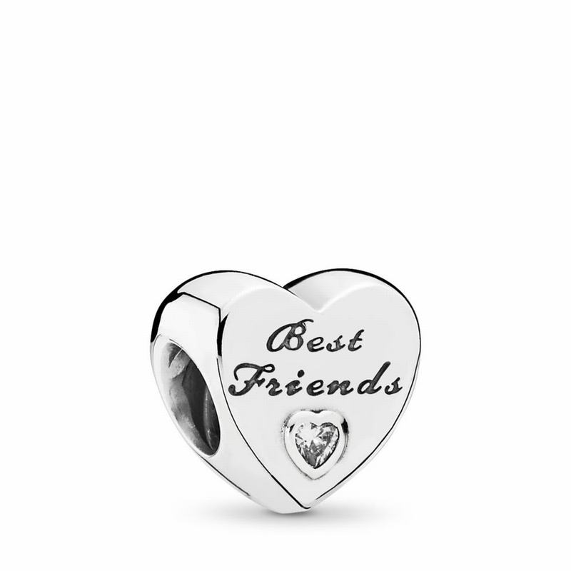 Pandora Friendship Heart Ireland - Sterling Silver/Cubic Zirconia - 120973EMZ